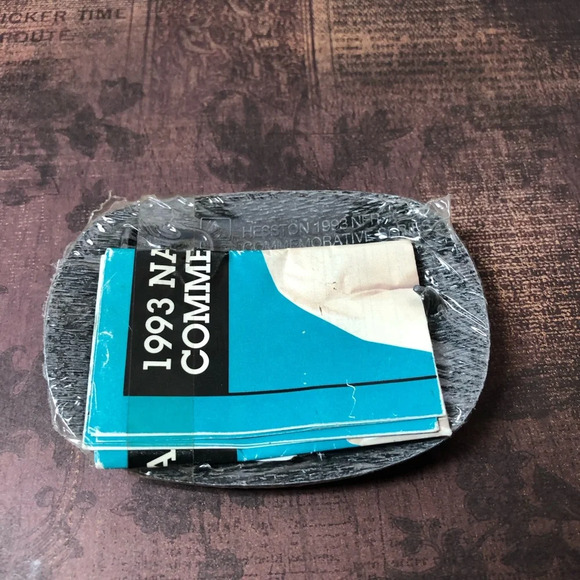 Nationals Final Rodeo 1993 Hesston Belt Buckle Still Sealed - Picture 2 of 2